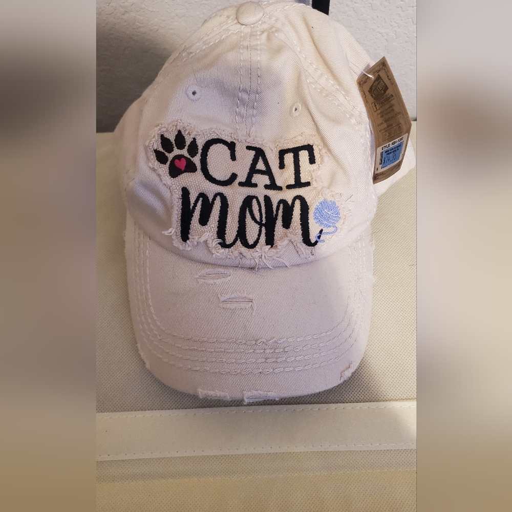 NWT Cat Mom Baseball Cap